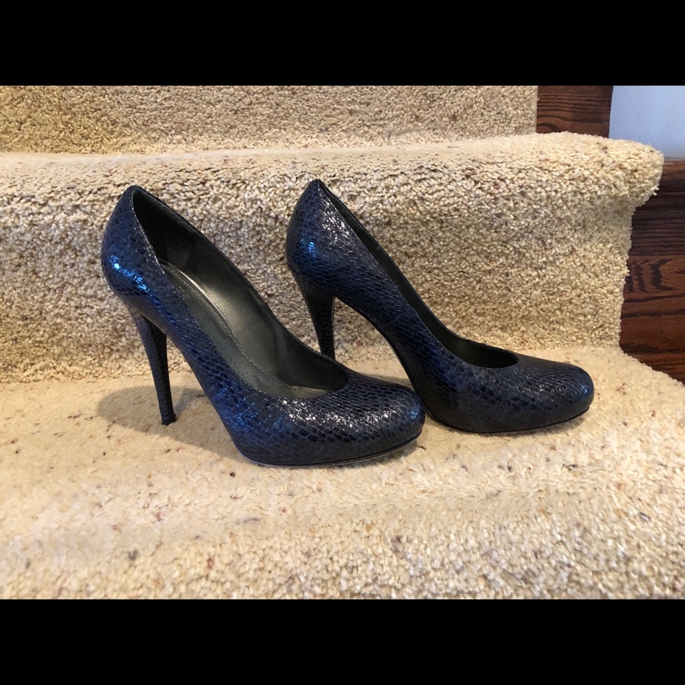 Stuart Weitzman Snakeskin Pumps